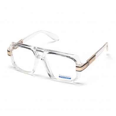 Прозрачни слънчеви очила ретро с прозрачни стъкла it250418-33 2