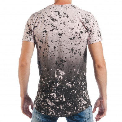 Удължена мъжка тениска OUT черно-розова tsf250518-68 3
