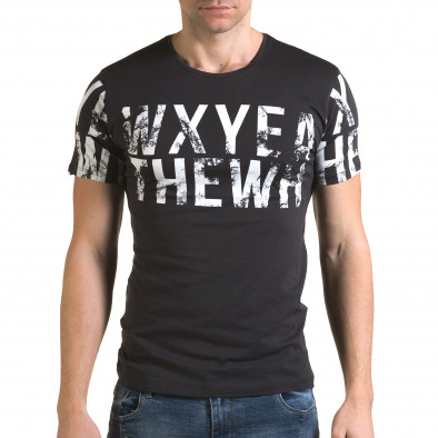 Мъжка сива тениска Wxyea Thewh il120216-34 2