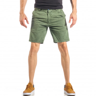 Мъжки зелени къси панталони на точки it040518-66 2