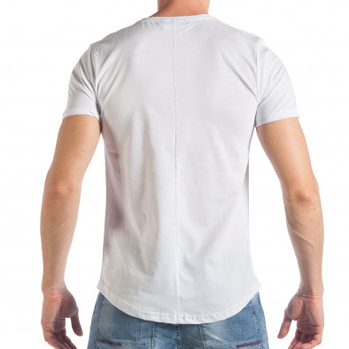 Мъжка бяла тениска с принт Selected tsf290318-46 3