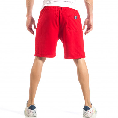Мъжки червени шорти с ефектни ципове it040518-43 4