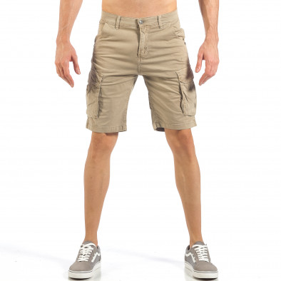 Мъжки къси карго панталони в каки it260318-127 2