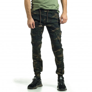 Мъжки карго панталон зелено-кафяв камуфлаж 8082 tr081121-3 2