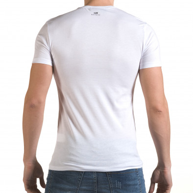 Мъжка бяла тениска с фигуралнен принт il170216-57 3