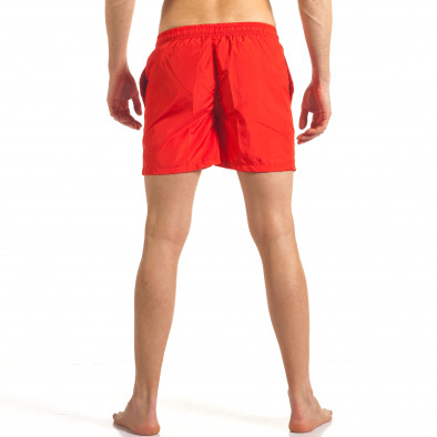 Мъжки червен бански с джобове it140317-182 3