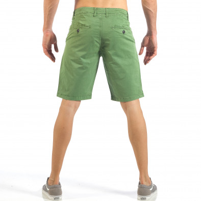 Мъжки зелени къси панталони с италиански джобове it260318-135 3