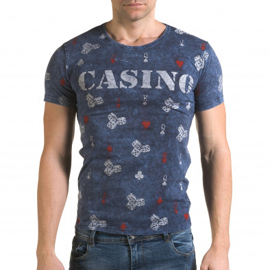 Мъжка синя тениска Casino il120216-30 2