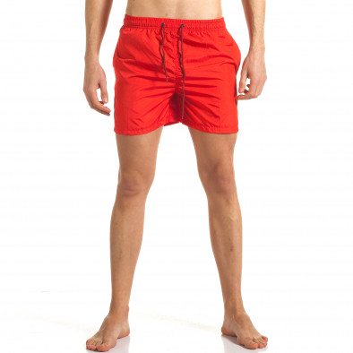 Мъжки червен бански с джобове it140317-182 2