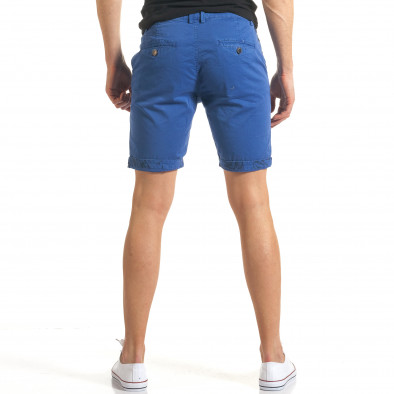 Мъжки сини къси панталони с навиване на крачолите it140317-137 3