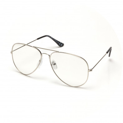 Пилотски прозрачни очила със сребриста рамка it250418-6 2