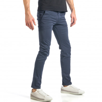 Мъжки син панталон изчистен модел it290118-50 4