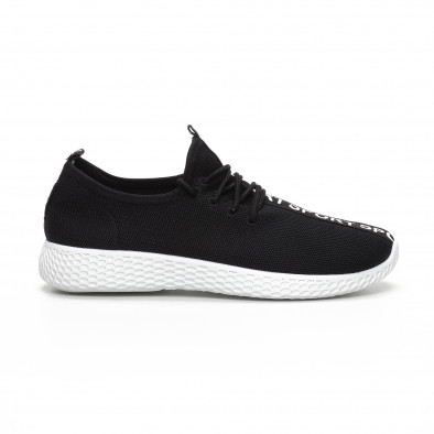 Мъжки текстилни спортни обувки в черно it240419-2 3