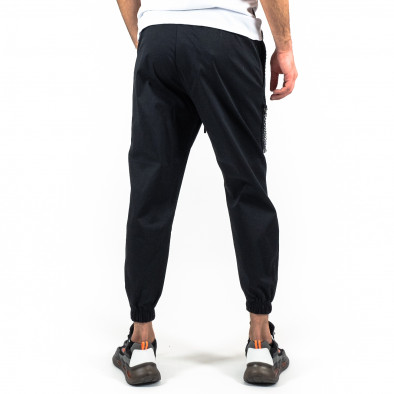 Лек черен панталон Jogger с аксесоар it180322-38 3