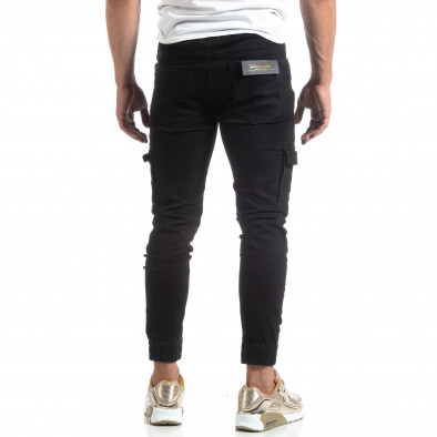 Мъжки черни дънки Cargo Jogger it170819-55 3
