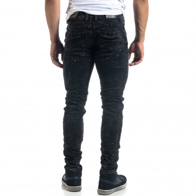 Washed мъжки черни дънки Slim fit it041019-34 3