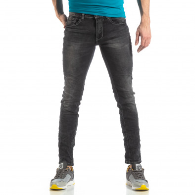 Мъжки Washed Slim Jeans в сиво it210319-7 3