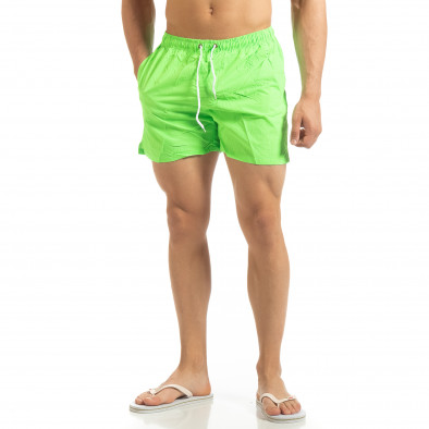 Basic мъжки бански в неоново зелено it090519-81 2