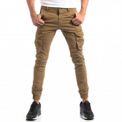 Мъжки Cargo Jogger панталон в цвят каки it250918-7 4
