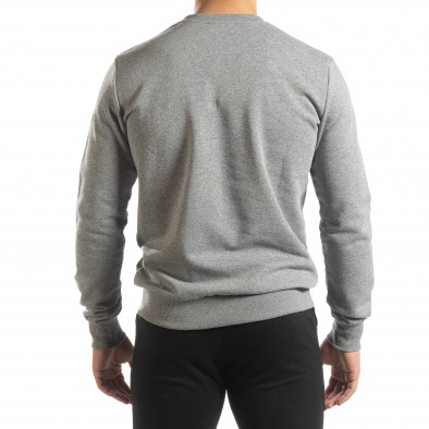 Basic мъжка памучна блуза в сиво it150419-45 4