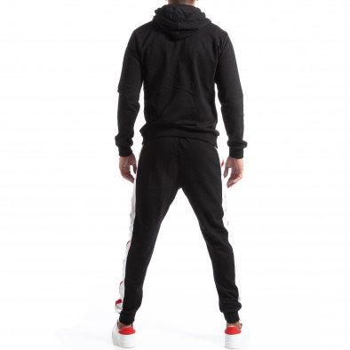 Мъжки черен спортен комплект Black Couture it250918-32 3