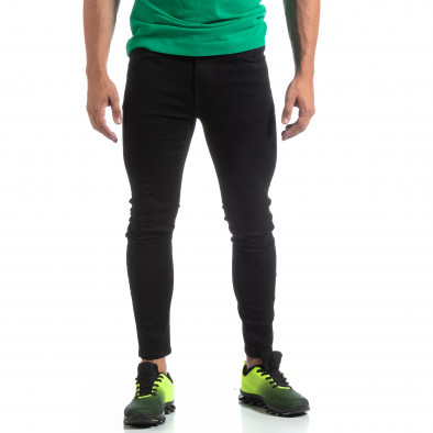 Мъжки черни дънки Skinny fit  it170819-42 2
