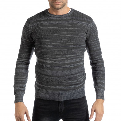Лек мъжки пуловер в сиви нюанси it261018-109 2