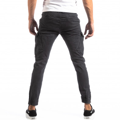 Сив мъжки карго панталон с ципове на крачолите it250918-2 4
