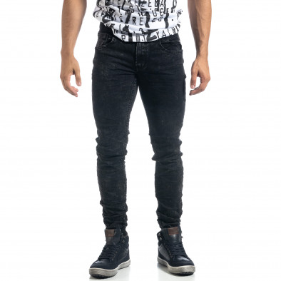 Washed мъжки черни дънки Slim fit it041019-34 2