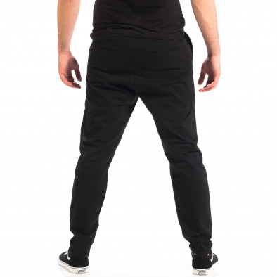 Мъжки черен Cropped Chino панталон lp060818-121 3