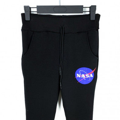 Мъжко черно ватирано долнище NASA it021221-14 5