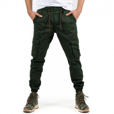Мъжки зелен Cargo Jogger панталон 8175 tr260324-3 2