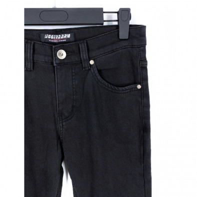 Basic Long Slim мъжки термо дънки в черно it021221-10 6