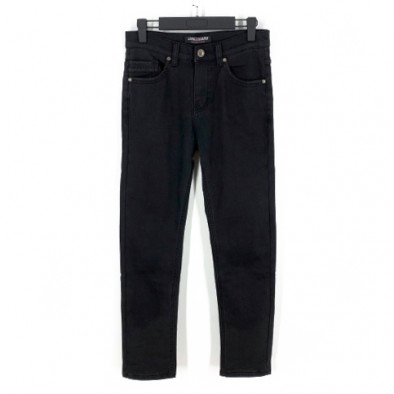 Basic Long Slim мъжки термо дънки в черно it021221-10 4