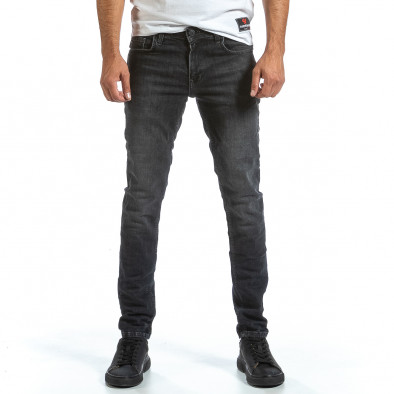 Long Slim черни дънки с избелял ефект tr070921-11 3