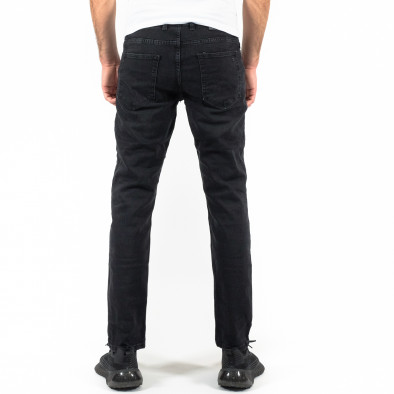 Basic Slim fit мъжки черни дънки tr180322-2 3