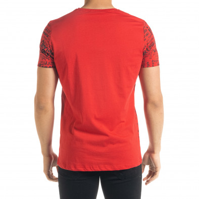 Мъжка червена тениска Thank You tr080520-34 3
