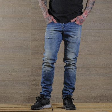 Washed Slim fit мъжки сини дънки tr030420-5 2