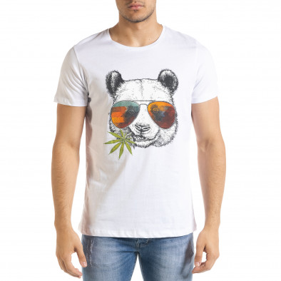 Мъжка тениска Panda Grass в бяло tr080520-25 2