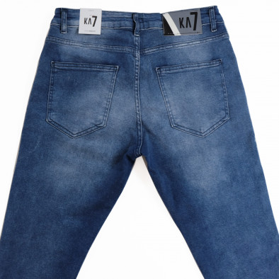 Slim fit мъжки сини дънки с прокъсвания tr180322-33 5