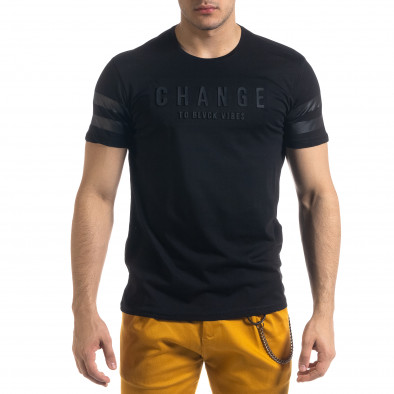 Мъжка тениска Сhange в черно tr110320-59 2