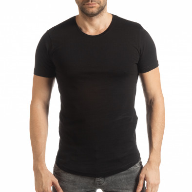 Basic мъжка тениска в черно tsf190219-49 2