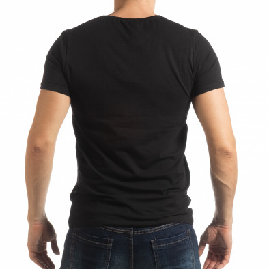 Черна мъжка тениска ART tsf190219-4 3