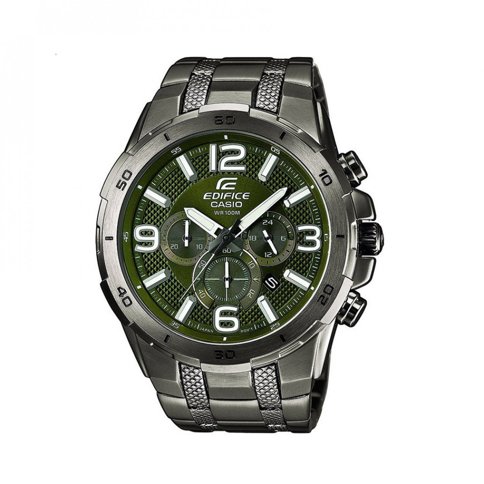 Мъжки часовник Casio Edifice зелен браслет със зелен циферблат EFR538BK3AVUEF