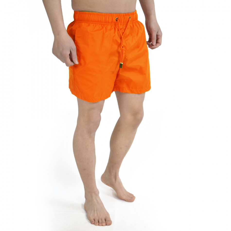 Мъжки оранжев бански Basic Fluo it190422-5