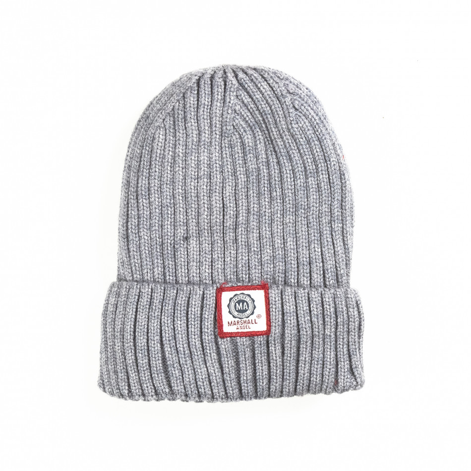 Зимна шапка в сиво с подплата  it051218-77