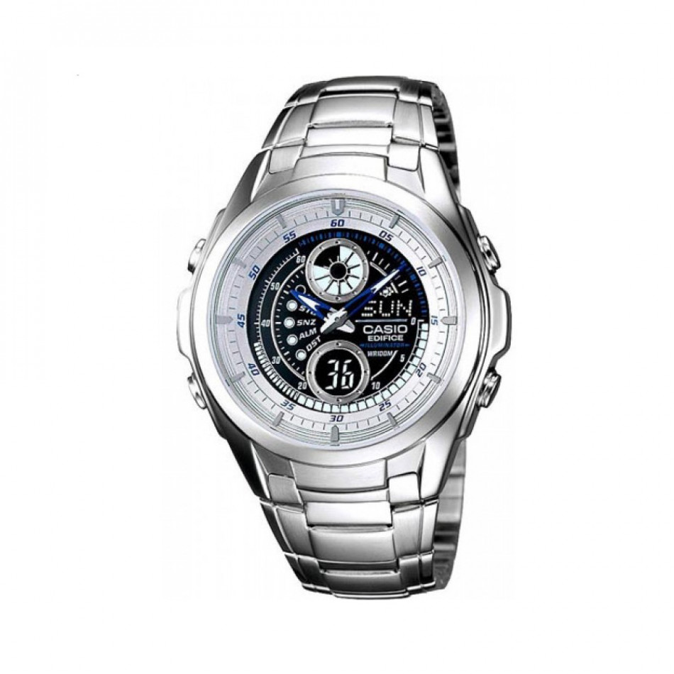 Мъжки часовник Casio Edifice сребрист браслет с мултифункционален циферблат EFA116D1A7VEF