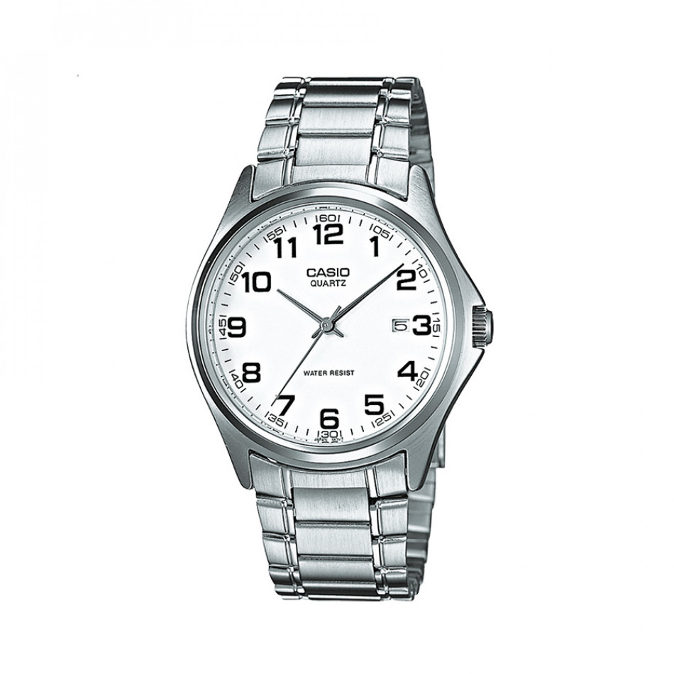 Мъжки часовник Casio Collection сребрист браслет с черни цифри MTP1183PA7BEF