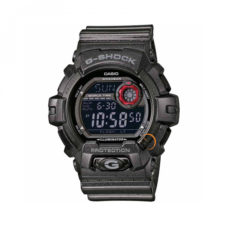 Мъжки спортен часовник Casio G-SHOCK черен със син дисплей G8900SH1ER