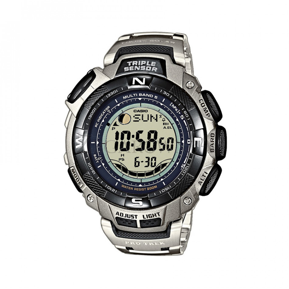 Мъжки часовник Casio Pro Trek  с етапи на изгрев и залез PRW1500T7VER